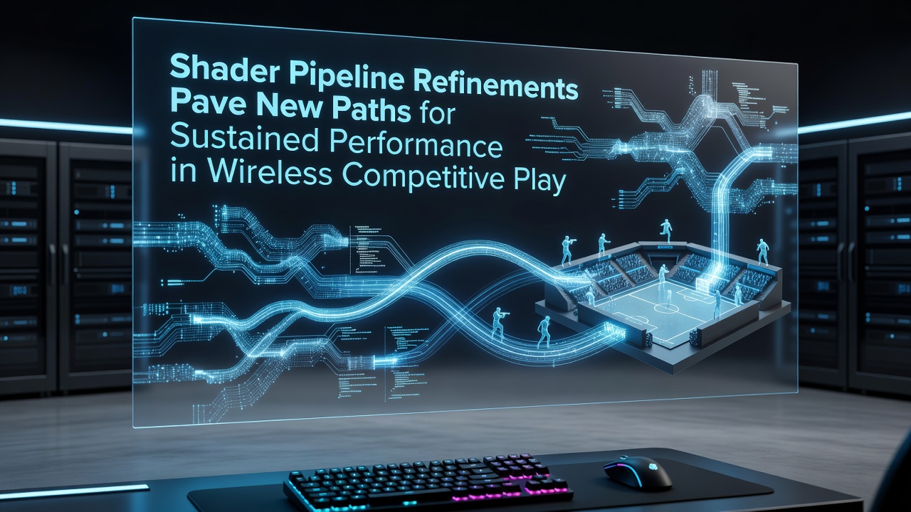 Graphics pipeline diagram showing refined shader stages optimized for wireless esports hardware