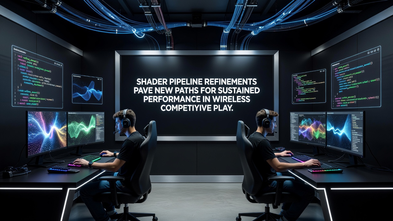 Wireless tournament setup with optimized shader execution on mobile devices