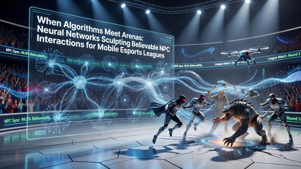 Neural networks modeling NPC decision trees during a mobile esports match
